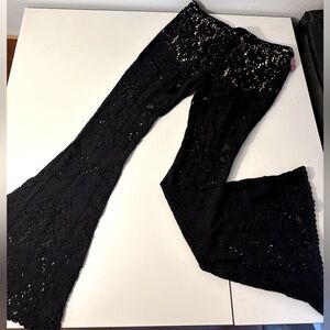 Black boho pants